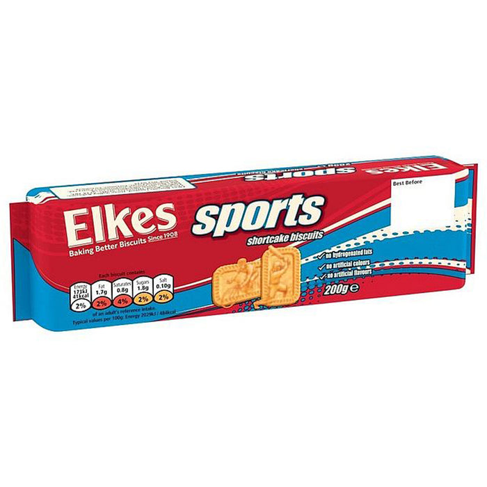 Elkes Fox's Sports Shortcake Biscuits 200g x 12 (Full Box) Limited Stock