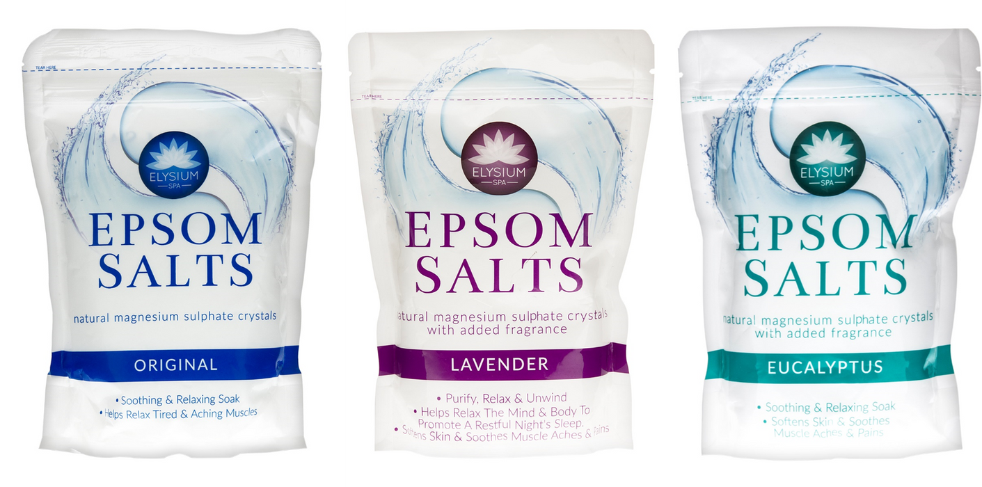Epsom Salts 450g x 3 Pack - Original, Lavender and Eucalyptus